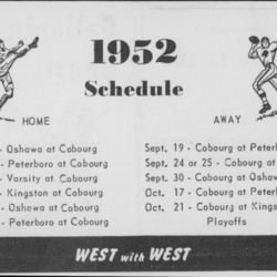 Football -Galloping Ghosts -1951 -P01-season schedule