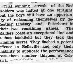 Football -Red Raiders -1936-11-05 -vs Oshawa