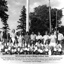 Forrest & Joan's Midget Softball Team