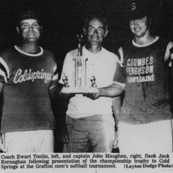 Softball -Grafton Tournament -1974 -Mens-A Champs-Cold Springs