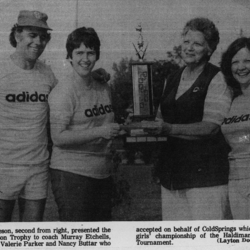 Softball -Grafton Tournament -1975 -Ladies-Champs-Cold Springs