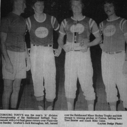 Softball -Grafton Tournament -1975 -Mens-Champs-Cob Tonys