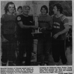 Softball -Grafton Tournament -1975 -Mens-Cons Champs-Shewring Bros