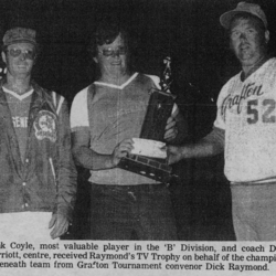 Softball -Grafton Tournament -1976 -Mens-B Div MVP