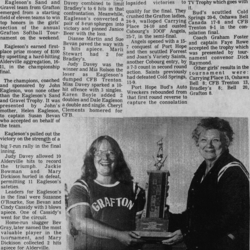 Softball -Grafton Tournament -1976 -Summary -Ladies