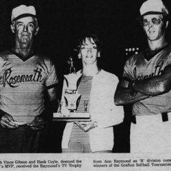 Softball -Grafton Tournament -1977 -Mens-B Champs and MVP-Roseneath