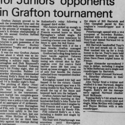 Softball -Grafton Tournament -1977 -Summary -Men