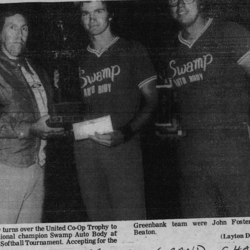 Softball -Grafton Tournament -1978 -Mens-Runner Up-Swamp Auto