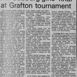 Softball -Grafton Tournament -1978 -Summary -Ladies 