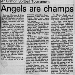 Softball -Grafton Tournament -1979 -Summary -Ladies