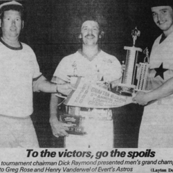 Softball -Grafton Tournament -1980 -Mens-A Champs - Everts Astros