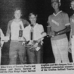 Softball -Grafton Tournament -1980 -Mens-Cons Division Champs - Toronto Peats and Roseneath