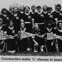 Softball -Grafton Tournament -1981 -Ladies-C Champs-Korsan