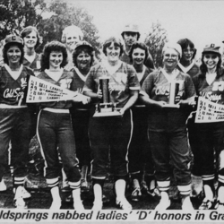 Softball -Grafton Tournament -1981 -Ladies-D Champs-Cold Springs