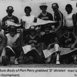 Softball -Grafton Tournament -1982 -Mens-D Champs-Port Perry