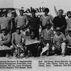 Softball -Grafton Tournament -1983 -Mens-B Champs-Cobourg Jim and Johns