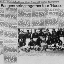 Softball -Grafton Tournament -1983 -Summary and A Champs-Cobourg Texs Rangers