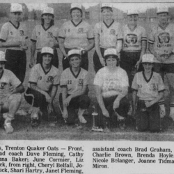 Softball -Grafton Tournament -1984 -Ladies-C Champs-Trenton Quaker Oats