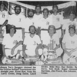 Softball -Grafton Tournament -1984 -Mens-A Champs-Cobourg Texs Rangers