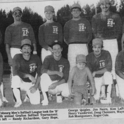 Softball -Grafton Tournament -1984 -Mens-B Champs-Everts Astros