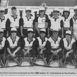 Softball -Grafton Tournament -1985 -Ladies-A Champs-Courtice