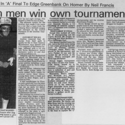 Softball -Grafton Tournament -1985 -Mens-Summary