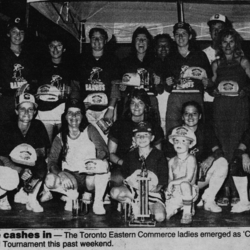 Softball -Grafton Tournament -1988 -Ladies-C Champs-Eastern Commerce