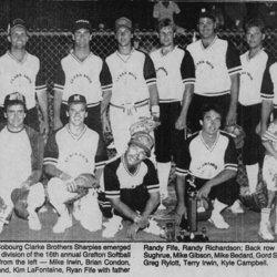 Softball -Grafton Tournament -1988 -Mens-B Champs-Clarke Brothers Sharpies