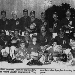 Softball -Grafton Tournament -1989 -Mens-A Champs-Elliott Brothers