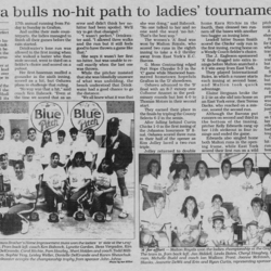 Softball -Grafton Tournament -1990 -Ladies-Summary and A and B Champs-Malton and Oshawa