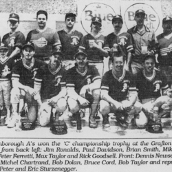 Softball -Grafton Tournament -1990 -Mens-C Champs-Flamborough