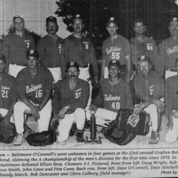 Softball -Grafton Tournament -1995 -Mens-A Champs-Baltimore OConnells