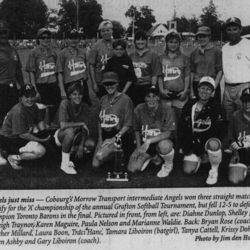 Softball -Grafton Tournament -1996 -Ladies-A Runner Up-Cobourg Morrow Angels