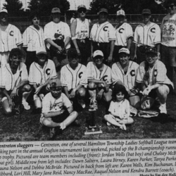 Softball -Grafton Tournament -1996 -Ladies-B Runner Up-Centreton