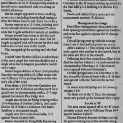 Softball -Grafton Tournament -1996 -Ladies-Summary