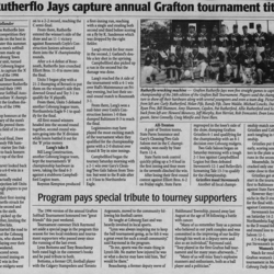 Softball -Grafton Tournament -1996 -Mens-Summary and A Champs-Grafton Rutherflo