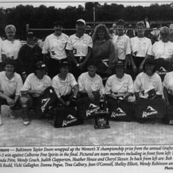 Softball -Grafton Tournament -1997 -Ladies-A Champs-Baltimore