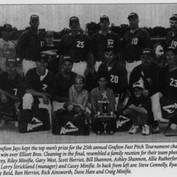 Softball -Grafton Tournament -1997 -Mens-A Champs-Grafton Jays