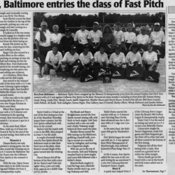 Softball -Grafton Tournament -1997 -Summary and Ladies A Champs-Baltimore