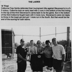 Softball -Grafton Tournament -2000 -Ladies-A Champs-Colborne Free Spirits