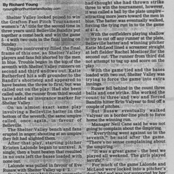 Softball -Grafton Tournament -2005 -Ladies-Summary