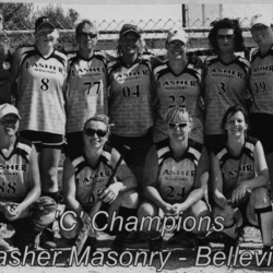 Softball -Grafton Tournament -2012 -Ladies-C Champs-Lasher Masonry