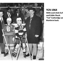 YCN-64-Leafs Dick Duff-Eddie Shack