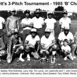 05JJ-1985 Burnett's 3-Pitch Tournament -B Champs