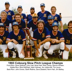 12JJ-1983 Cobourg Slow Pitch League -Champs