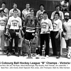 26JJ-1985 Cobourg Ball Hockey League -B Champs-Victoria Ford