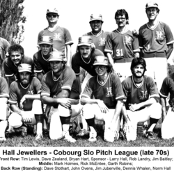 32JJ-Cobourg Slow Pitch League -Hall Jewellers