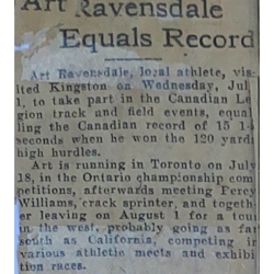 AR002-1931-07-03 Track and Field -Arthur Ravensdale-Kingston -Canadian Legion Track and Field Events
