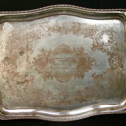 1961-73 golf silver tray-Ladies Low Net Champion