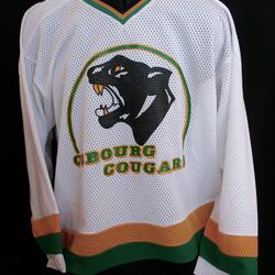 2000 Cobourg Cougars jersey -sponsor Sines Carpet